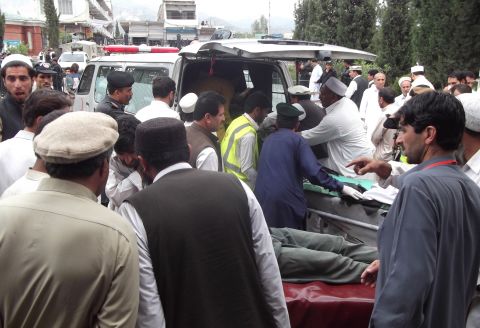 The most deadly attack, an explosion during a rally in the Kurram tribal district on May 6, killed 18 people and wounded 55.