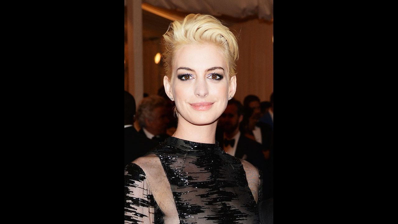 Anne Hathaway attends the gala.