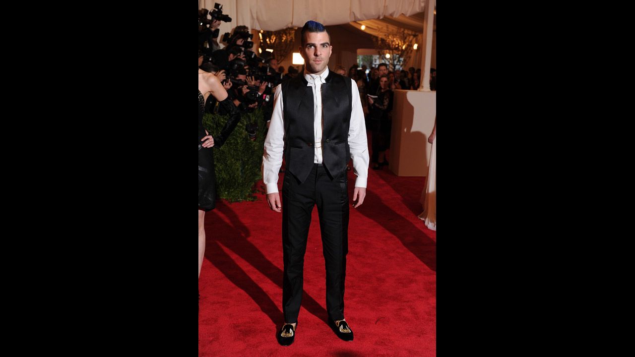 Actor Zachary Quinto attends the gala.