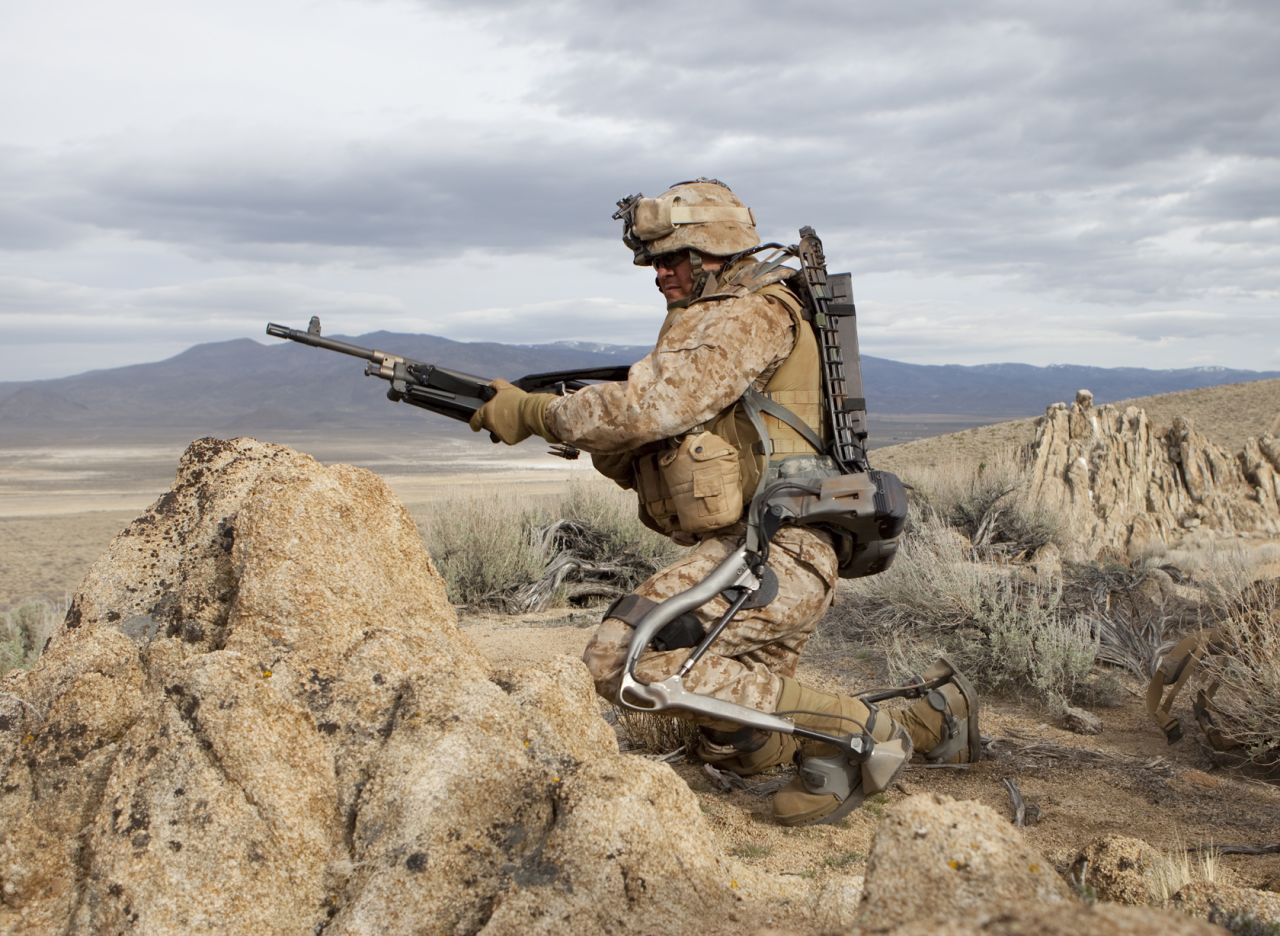 Lockheed Martin's HULC exoskeleton is designed to allow soldiers to carry superhuman loads. 
