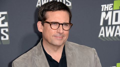 Former "The Office" star Steve Carell attends the MTV Movie Awards in April 2013.