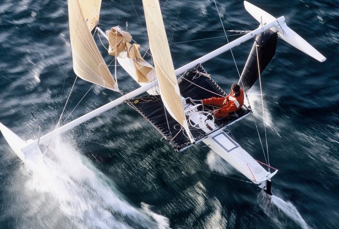 "I grew up in a home for children with no parents -- my father was living in Africa and my mother was in a psychiatric house," said Thebault. "I discovered freedom through windsurfing."