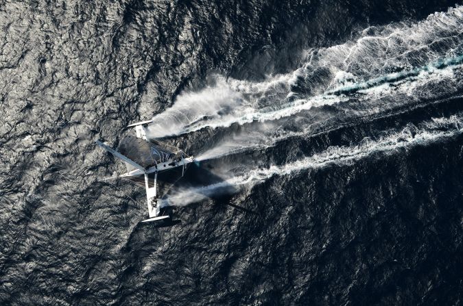 Named after the Greek words for water (hydros) and wing (ptere), the innovative vessel broke the World Sailing Speed Record in 2009, notching up 95 kilometers per hour over 500 meters. That record was broken by Australian Paul Larsen's Vestas Sailrocket last year, which hit 121 kilometers per hour. But the battle for the fastest sailboat isn't over yet...