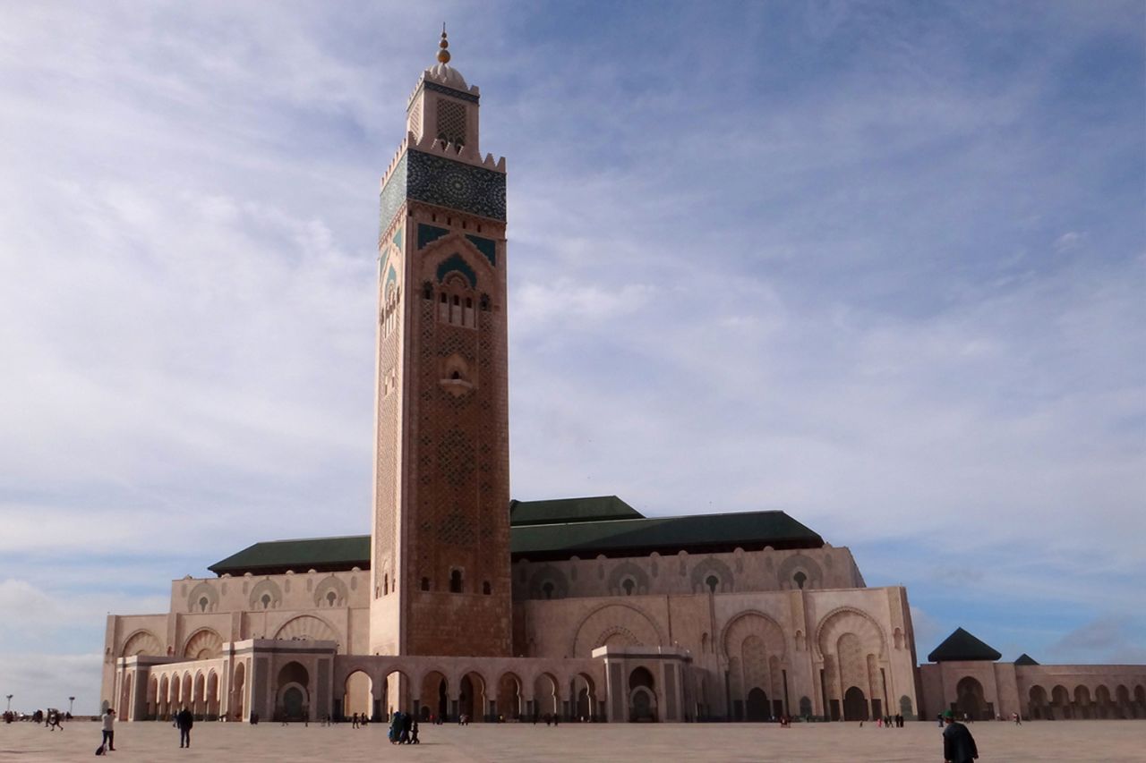 The towering Hassan II Mosque in Casablanca is one of the few mosques in Morocco open to non-Muslims.