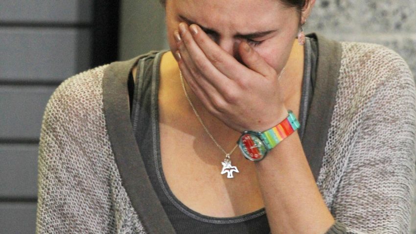 Amanda Knox makes her first appearance in the US, October 4, 2011, after arriving in Seattle following her release from prison in Italy.