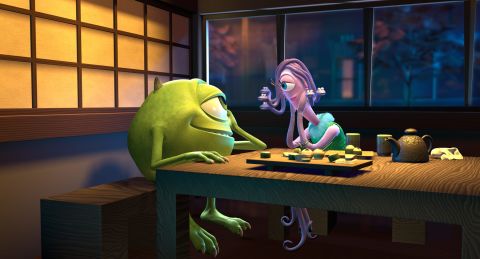 The characters Mike and Celia from the 2001 Pixar film "Monsters, Inc." give an onscreen nod to Harryhausen when they go on a date to his fictional restaurant.