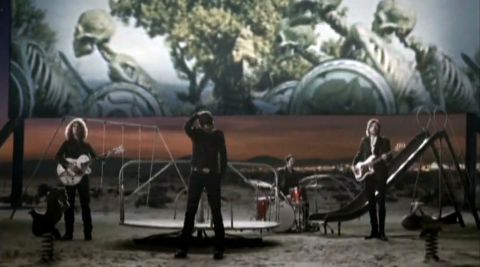 A scene from the music video for "Bones" by The Killers features references to the skeleton fight from "Jason and the Argonauts."