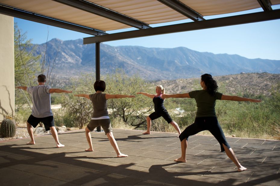 Pursue yoga, meditation or rock climb along with Fortune 500 executives at Miraval Resort, just outside Tucson.