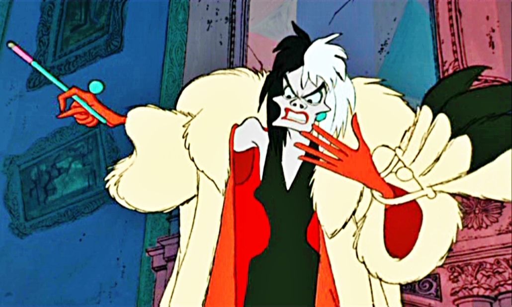 As the song goes, "If she doesn't scare you, no evil thing will." Whether she's animated or not, "101 Dalmatians' " Cruella De Vil is one of the most devilish villains of all time. Betty Lou Gerson voiced the puppy-hater in the 1961 adaptation, while Glenn Close played the role in the 1996 live-action version.