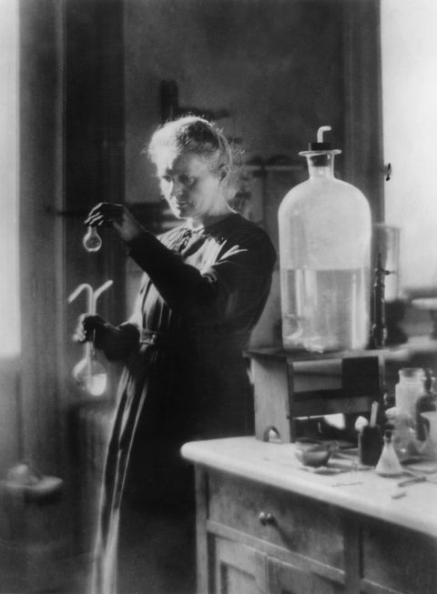 Physicist <a href="http://www.nobelprize.org/nobel_prizes/physics/articles/curie/" target="_blank" target="_blank">Marie Curie</a> (1867-1934) won two Nobel prizes. Her observations of radiation suggested a relationship between radioactivity and the heavy elements of the Periodic Table. Curie's painstaking research with her husband, Pierre, culminated in the isolation of two new, heavy elements -- polonium, which they named for Marie's homeland Poland, and the naturally glowing radium. <a href="http://www.ncbi.nlm.nih.gov/pmc/articles/PMC3093546/" target="_blank" target="_blank">Radioactivity has led to many advances in medicine</a>. 