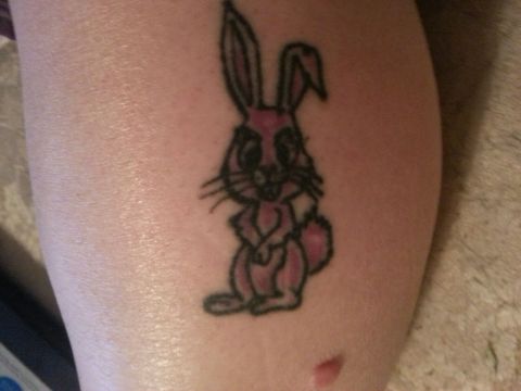 Kathy Lake also chose an <a href="http://ireport.cnn.com/docs/DOC-968196">animal motif</a> on her calf to honor her mother's memory. Her mom liked rabbits, and Lake made her rabbit purple to also represent her mom's favorite color. "She had diabetes and had a lot of complications from it, so when I got the tattoo, it may have hurt me for a few minutes, but I toughed it out because I thought about all the pain she dealt with throughout her life and she never complained," said Lake.