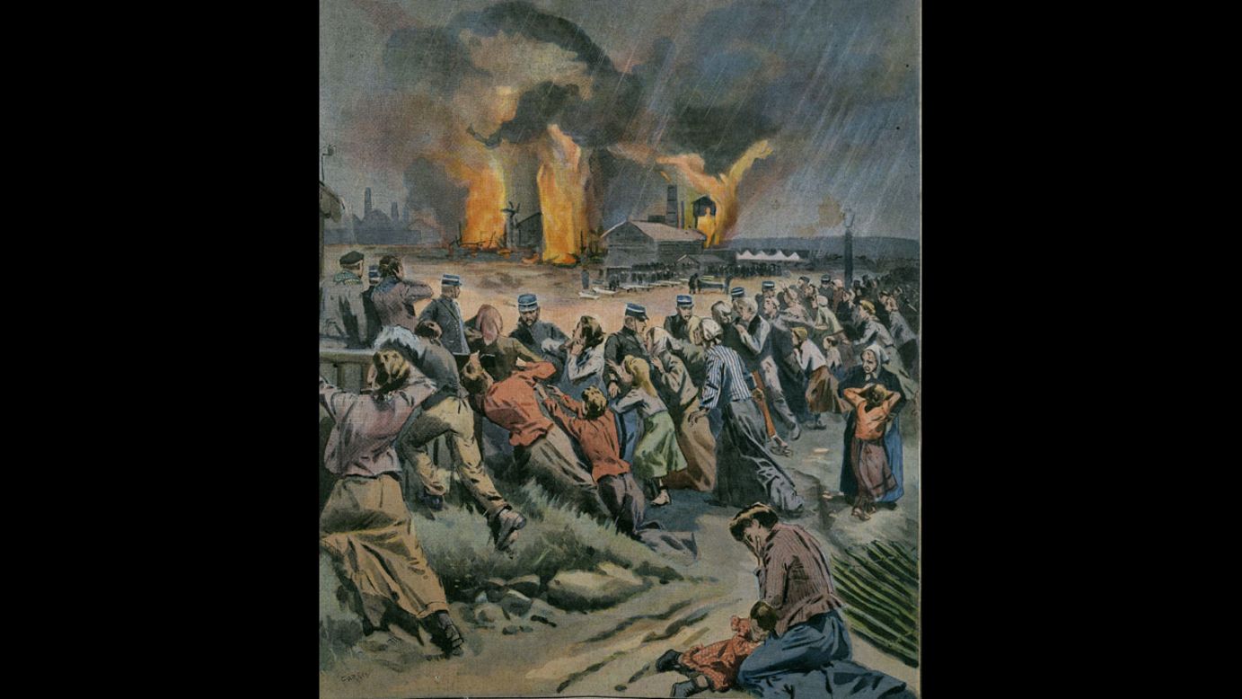 <strong>Courrieres mining disaster: </strong>On March 10, 1906, 1,099 people died and hundreds more were injured in an explosion at the Courrieres mine in northern France, according to the Encyclopaedia Britannica. The encyclopedia said smoke and toxic gas had been detected at the site days before the explosion but work had continued.