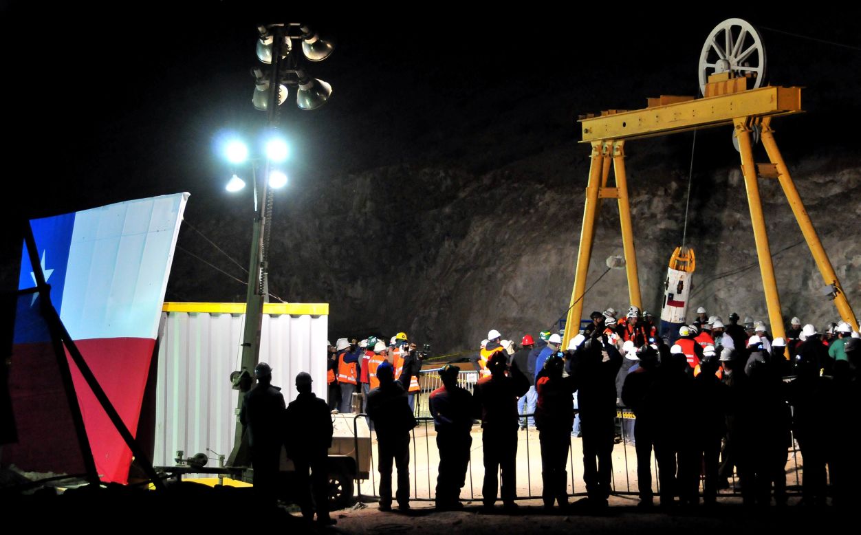 After 69 harrowing days underground and a rescue mission costing up to $20 million, <a href="http://www.cnn.com/SPECIALS/2010/chile.miners/index.html" target="_blank">33 Chilean miners</a> are rescued on October 13, 2010. The mine collapsed on August 5, leaving the workers trapped 2,300 feet beneath the Earth's surface.