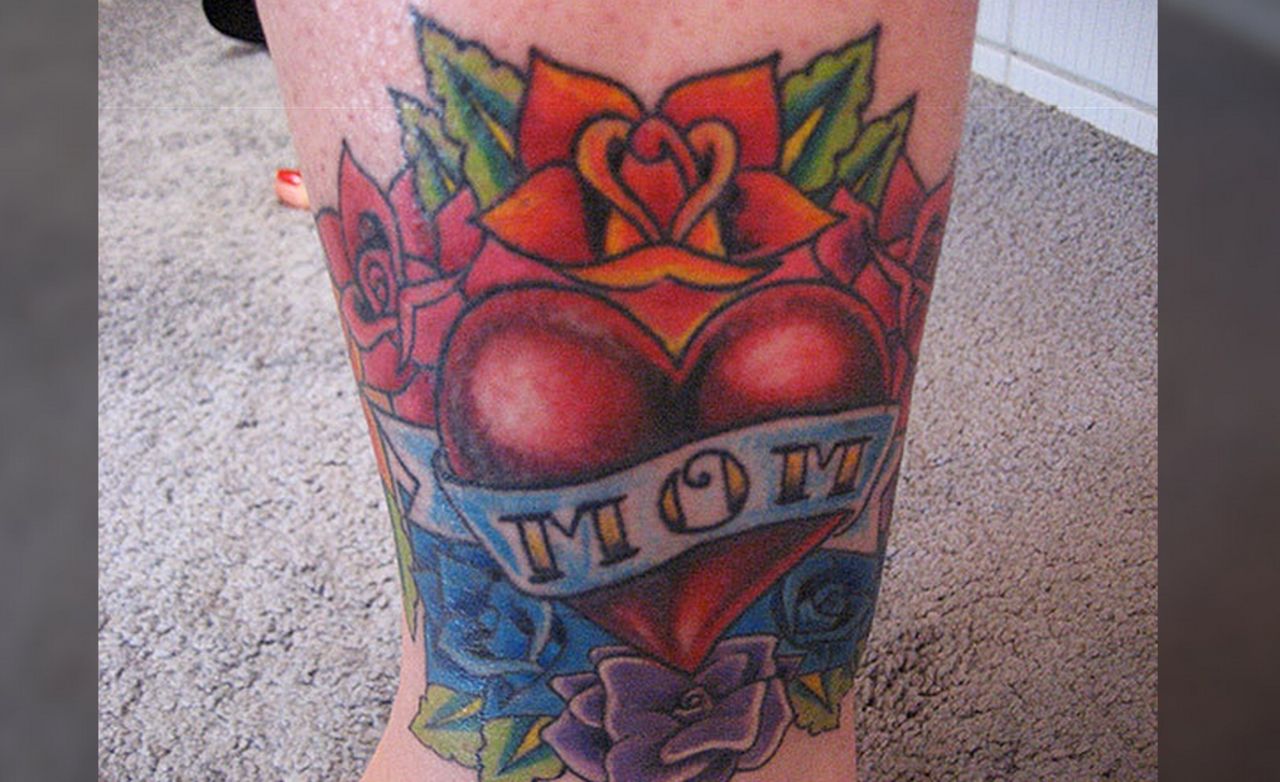 After Lori Krstich's mother was diagnosed with leukemia seven years ago, Krstich wanted to show her mom she was <a href="http://ireport.cnn.com/docs/DOC-970705">always in her heart</a>. "I love memorial tattoos, but thought that an even better idea was to show her how much I love her while she's here," she said. She got a tattoo with the words "mom" on her ankle. Her mom loves the design, and is still living strong now that her cancer is in remission. 