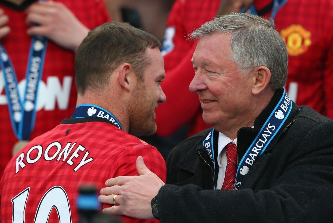 Ferguson did not select Wayne Rooney in his match-day squad, and later revealed that the England striker has asked to leave United.
