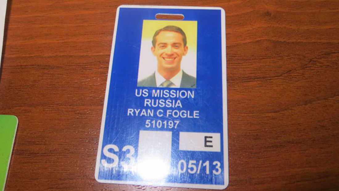 A photograph of the man's identification card released by the FSB identifies him as Ryan Fogle. An FSB spokesman said he was third secretary of the Political Department of the U.S. Embassy in Moscow.