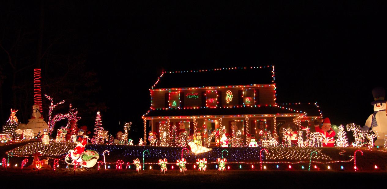 Other countries have Christmas lights (fairy lights, in the UK), but no one else takes the task of impressing the neighbors quite as seriously as Americans. 