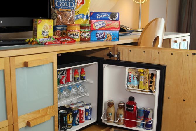 At the <a href="http://www.swandolphin.com/" target="_blank" target="_blank">Walt Disney World Swan and Dolphin Hotel</a> in Orlando, Florida, the traditional minibar has been axed in favor of the "Personal Pantry," where guests choose (and pay for) the snack and beverage offerings supplied to their room.