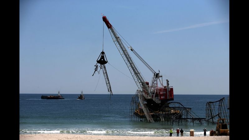 Photos Jersey roller coaster demolished CNN