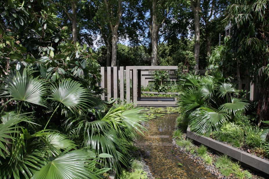 Many of Chelsea's gardens showcase styles from around the world, such as this Tourism Malaysia Garden in 2011