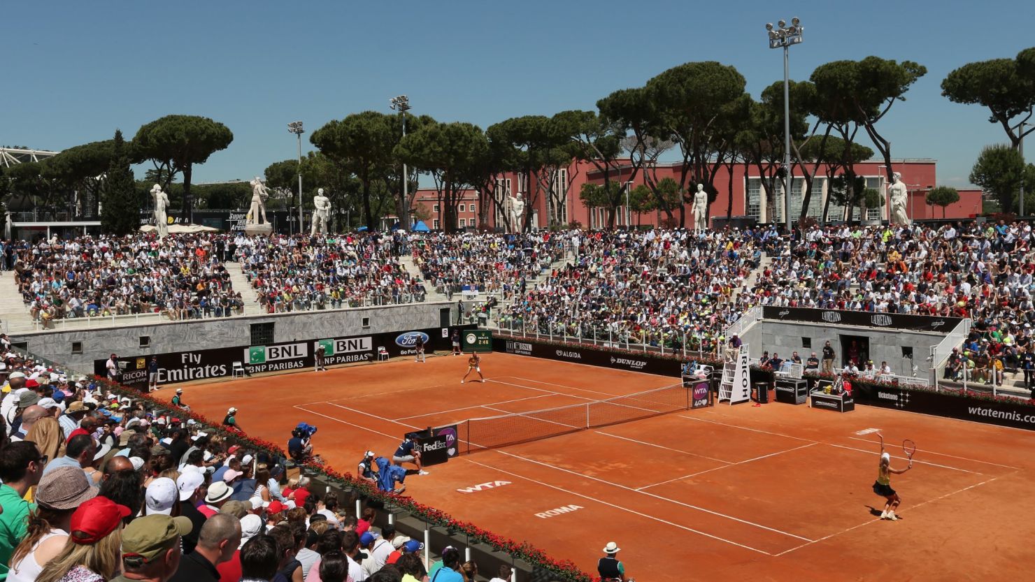 Denmark's Caroline Wozniacki suffered yet another first round exit as she was beaten by Bojana Jovanovski in Rome.