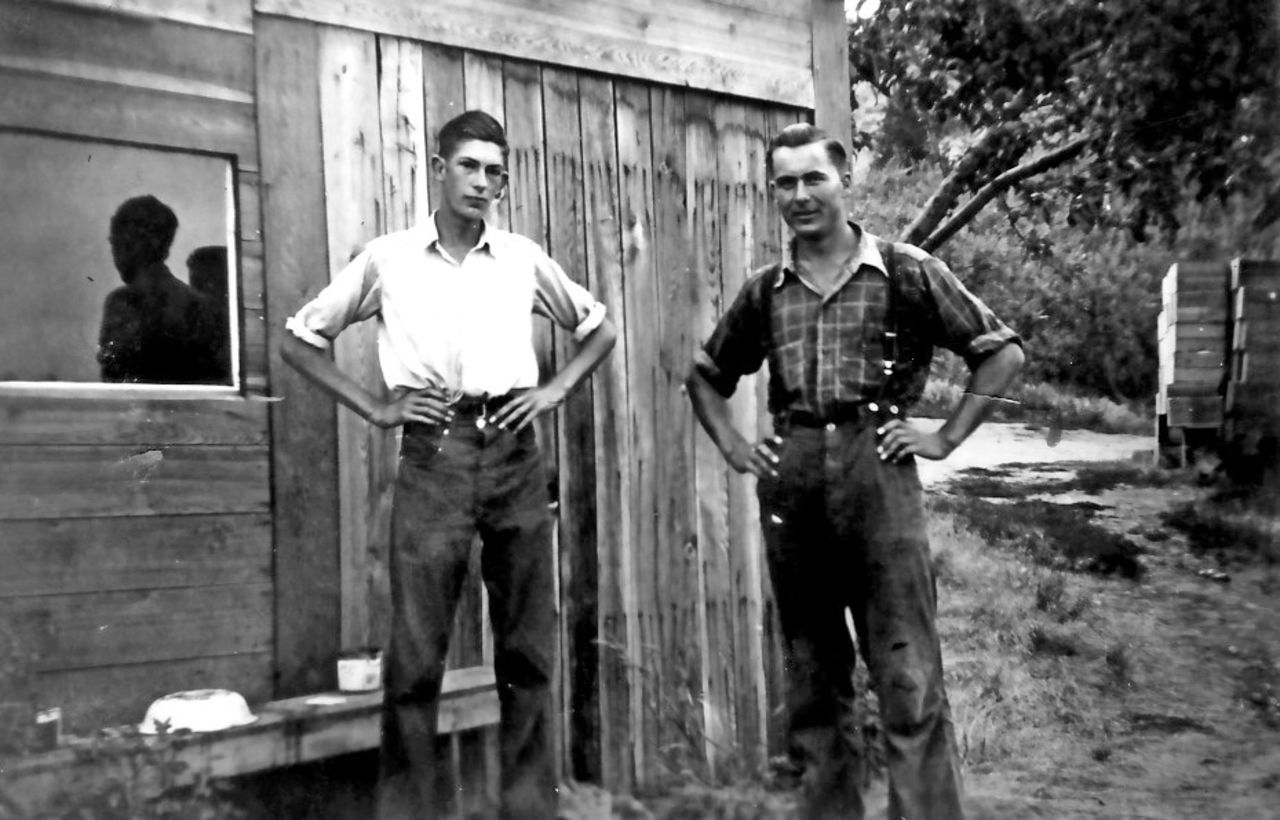 Denim jeans -- or trousers, waist overalls or dungarees -- started out as work-wear for hard labor in mines, factories and fields, as seen on <a href="http://ireport.cnn.com/docs/DOC-965233">two fruit pickers</a> in British Columbia in 1942. 