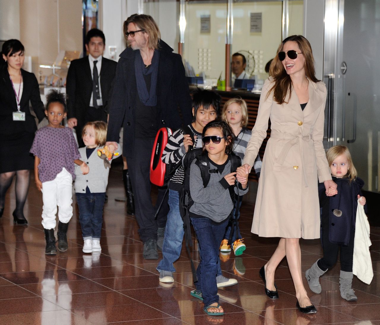 The actor seamlessly juggles motherhood and her role as a highly-acclaimed Hollywood superstar. With her partner, actor Brad Pitt, she takes care of six children while flying around the globe, making films and continuing her humanitarian efforts. 