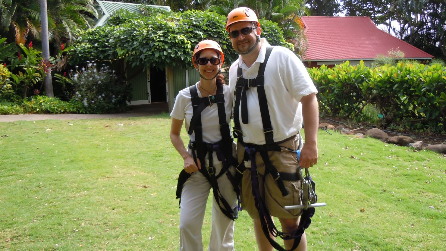 Doug Yakich and his wife, Jacqueline Jordan, went ziplining on a trip to Hawaii in 2011, just six months after his ostomy surgery.