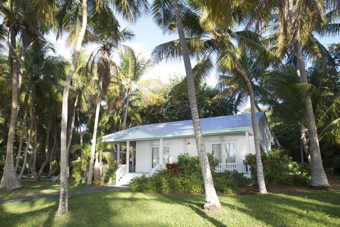 The Moorings Village & Spa in Isamorada, Florida, has 18 lovely guest cottages scattered throughout the estate. 