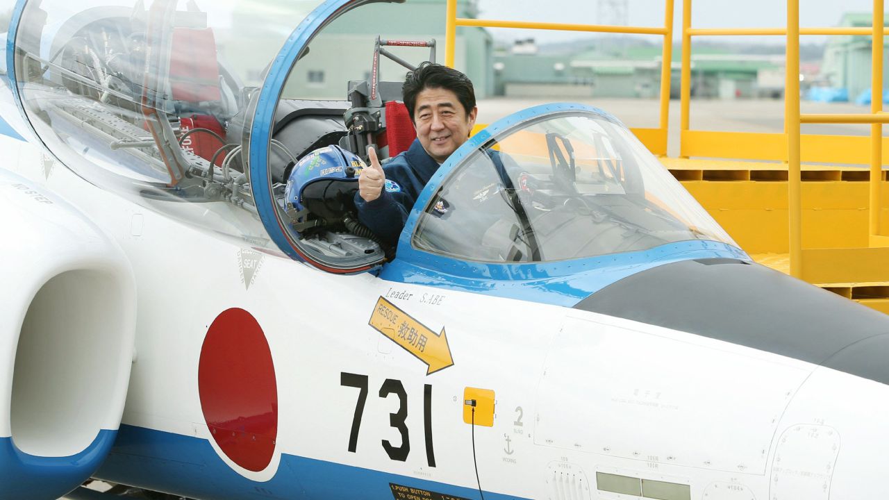 S. Korean media said a recent image of PM Shinzo Abe sitting in a fighter jet was a reminder of Japan's colonial-era atrocities.
