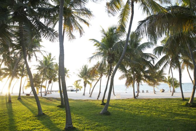 The Moorings is located on a former coconut plantation and offers private beach access to its guests.   