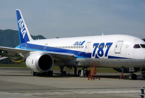 The Dreamliner 787-8 got off to a rough start. In January 2013, this All Nippon Airways 787 made an emergency landing because of battery troubles. It was one of several problems encountered by the aircraft, and subsequently the FAA ordered the entire 787 fleet to be grounded, while fixes to the battery system were made. The fleet started flying again in April 2013.