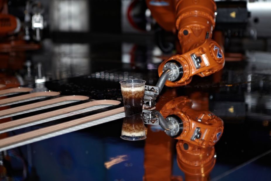 Drinks were seen as an accessible way to get people to interact with an industrial robot