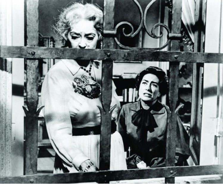 The makeup alone could give you chills. Bette Davis' work as the dangerously delusional "Baby" Jane Hudson in 1962's "What Ever Happened to Baby Jane?" set a new standard for sibling rivalry, as Joan Crawford played her tortured sister, Blanche.
