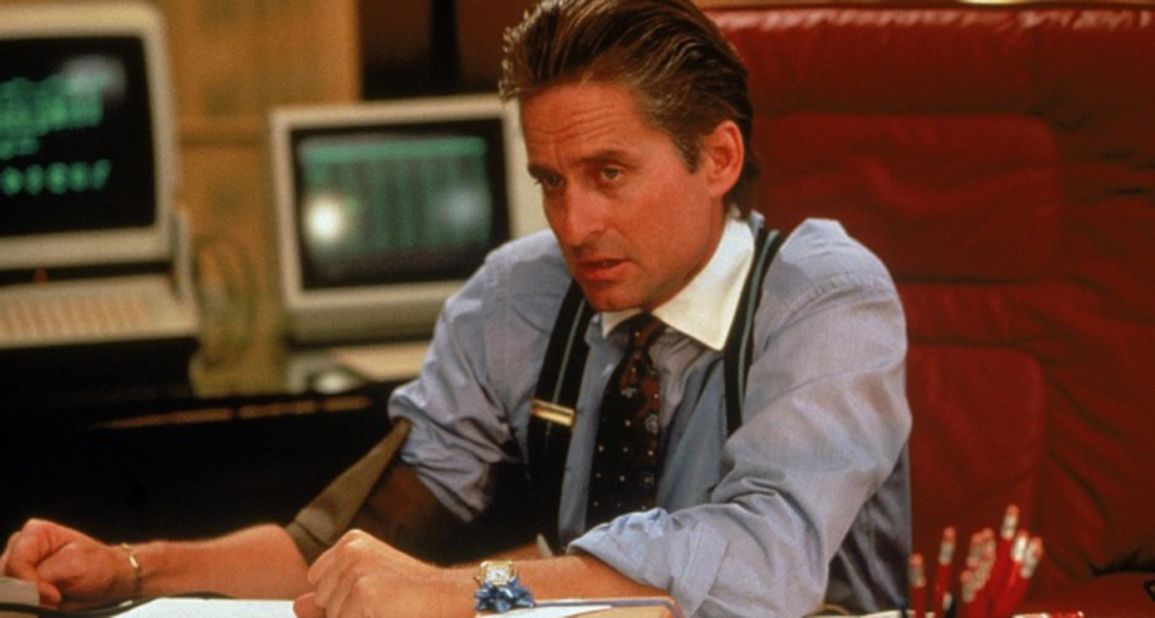 Michael Douglas was so good in his role as the cold-blooded stockbroker Gordon Gekko in 1987's "Wall Street," it was easy to forget his "Greed is Good" mantra isn't something we're supposed to embrace. 