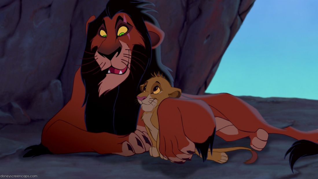 Disney movies have a plethora of fantastically drawn (literally and figuratively) villains, but Scar in 1994's "The Lion King" is a standout. Voiced by Jeremy Irons, Scar makes for a satisfying evil (and pretty entertaining) uncle.