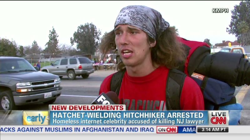 Internet Celebrity Hitchhiker With Hatchet Arrested In Murder Case Cnn 7242