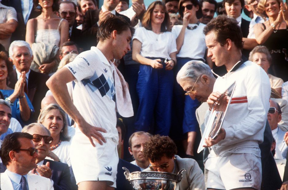 John McEnroe was leading the 1984 French Open by two sets to love but his unpredictable temperament proved his undoing as opponent Ivan Lendl hit back to leave  the American holding the runner-up shield. McEnroe admitted his failure to win that day at Roland Garros was one of his biggest regrets.    