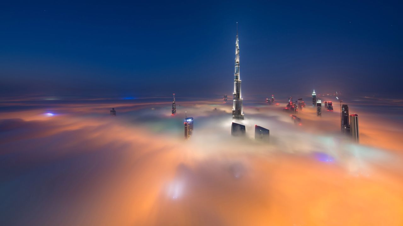 Photographer Daniel Cheong spent the past six months photographing the record-breaking skyline of Dubai, UAE, at just the right moments. Burj Khalifa, the world's tallest building at 2,722 feet, is seen here from the 79th floor of the Index Tower.