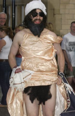 In 2003, self-described "comedy terrorist" Aaron Barschak gatecrashed Prince Harry's 21st birthday party at royal residence Windsor Castle, in southern England, wearing a pink ball gown and fake Osama bin Laden turban and beard.