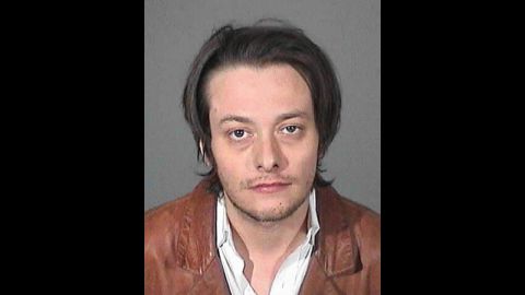 Actor Edward Furlong was arrested again on May 17, 2013, after allegedly violating a protective order filed against him by an ex-girlfriend. Furlong is seen here in a police booking photo after his arrest for alleged domestic violence, the arrest which resulted in the protective order, on January 13, 2013, in Los Angeles. 