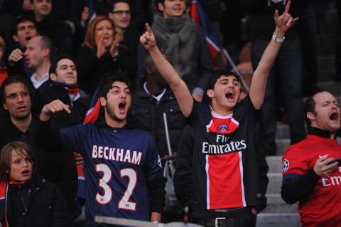PSG fans have taken Beckham and his No.32 shirt to their hearts during his spell at the new French champions.