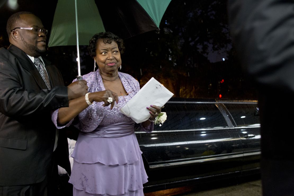 Earnestine Thomas arrives for the Historic 1963 Prom.