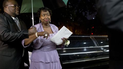 Earnestine Thomas arrives for the Historic 1963 Prom.