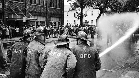 Images like this one on the streets of Birmingham, Alabama, in May 1963 triggered national outrage.