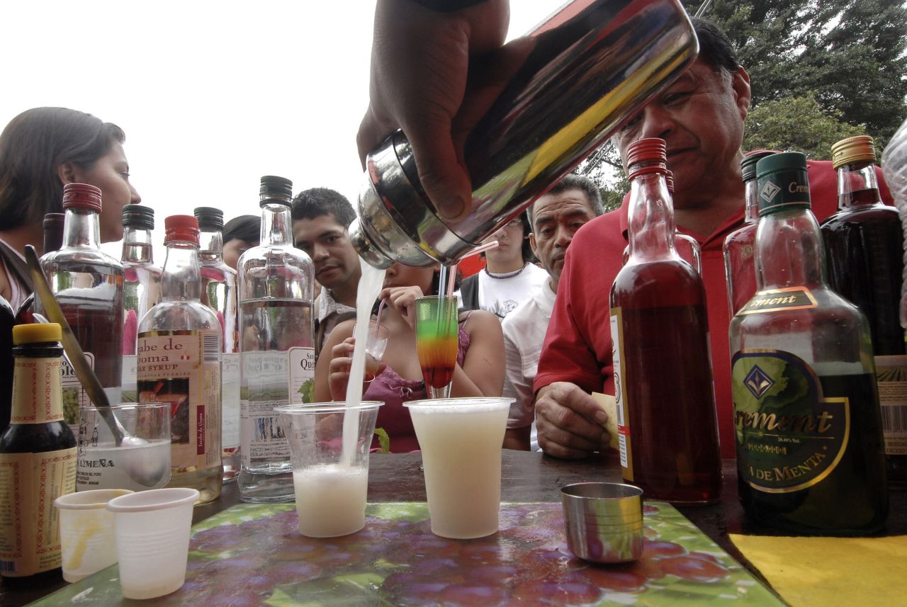 Peru's beverage of choice is pisco, a brandy made from grapes. It's usually consumed in cocktail form, meaning other ingredients largely hide its nuances, which can be a good thing for novices unaccustomed to pisco's blowtorch nuances. 