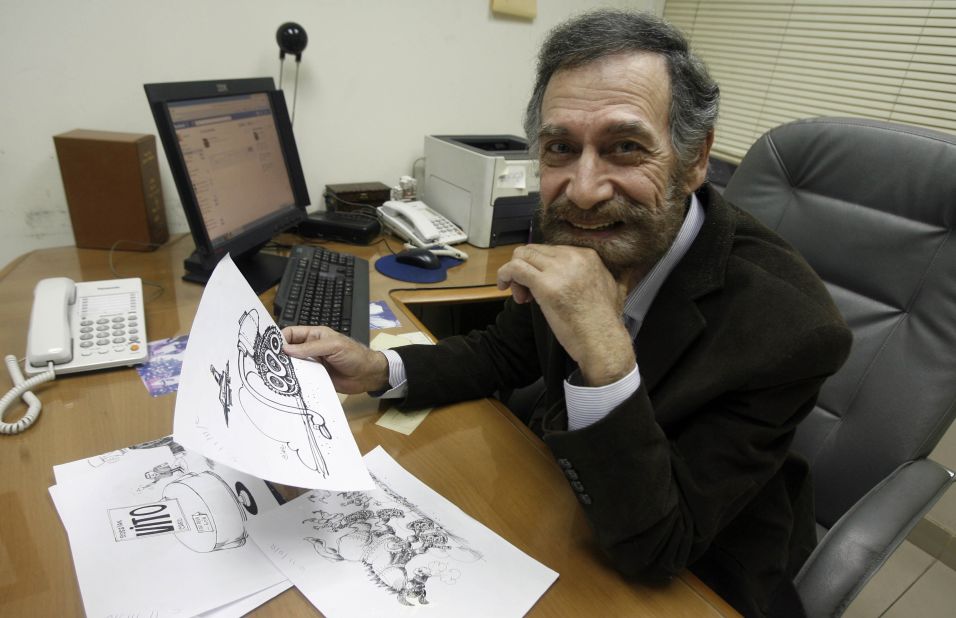 Ferzat began drawing at a relatively young age. His cartoons have been published internationally. He's convinced he will return to his country one day.
