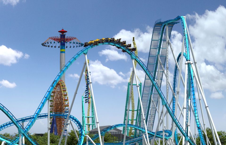 Having debuted in May, this $26 million steel shocker claims the world's highest inversion at the terrifying height of 170 feet (52 meters). Thrill seekers at an auction before the ride's debut bid to become one of its first 64 riders. The highest bid was $1,351.