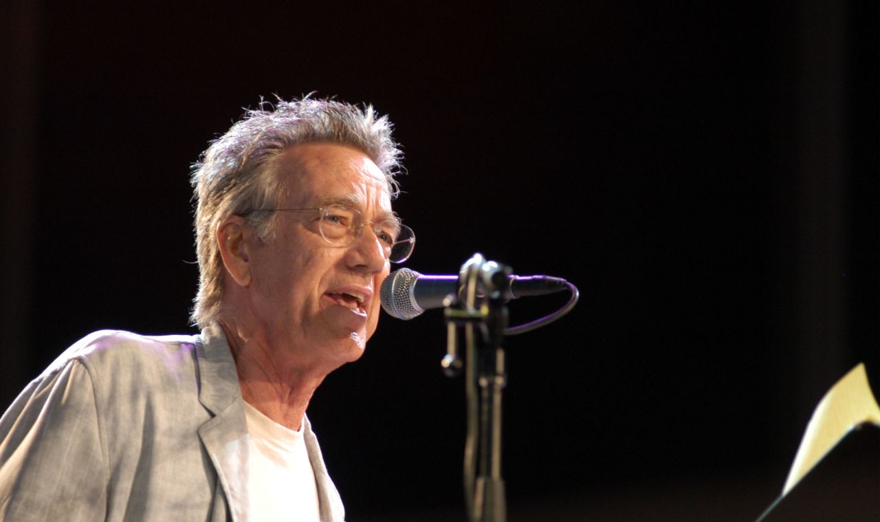 Manzarek performs at a concert in Los Angeles celebrating the 100th anniversary of Harley-Davidson on September 6, 2002.