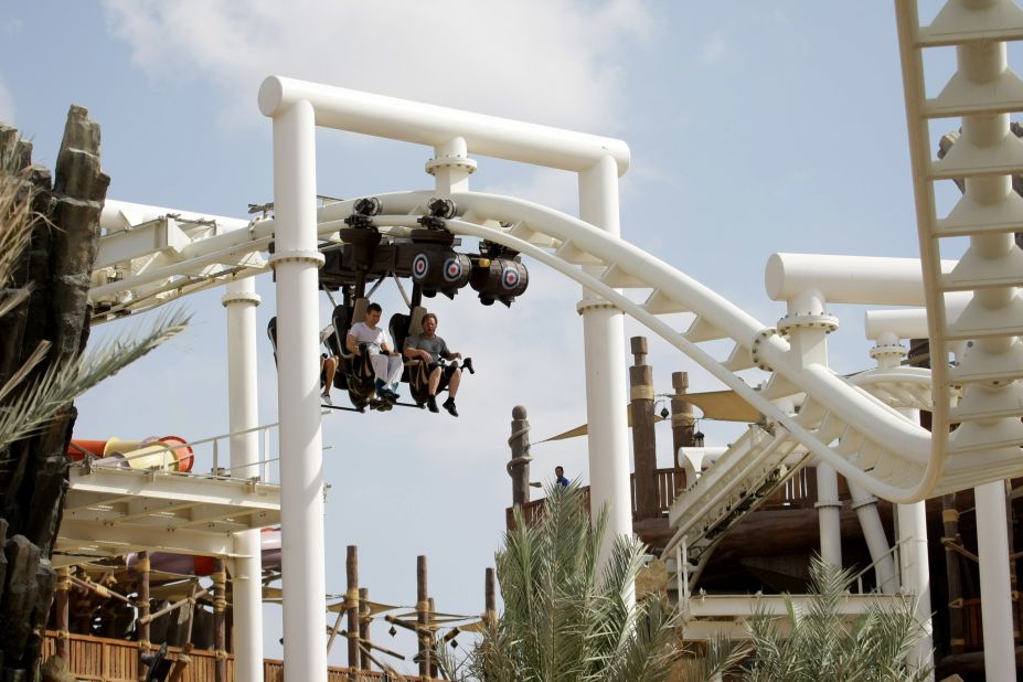 A number of terrifying new rides are opening around the world this year. Abu Dhabi's newest coaster is the perfect summer screamer. Each seat comes equipped with water bombs. Yep, that's a world first. 